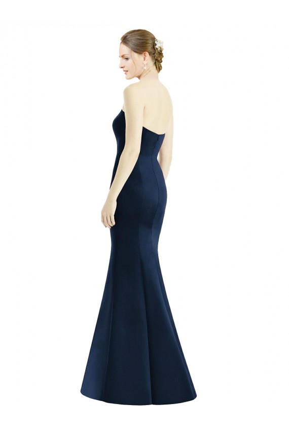Satin Sweetheart Sleeveless Long Floor Length Bridesmaid Dress Kent
