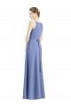 Satin Spaghetti Straps Sleeveless Long Bridesmaid Dress Kent