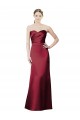 Satin Sweetheart Sleeveless Long Bridesmaid Dress / Evening Dress Kent