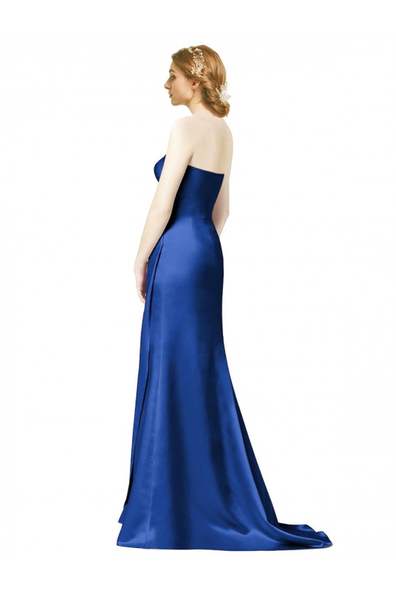 Satin Sweetheart Sleeveless A-Line Long Bridesmaid Dress Kent