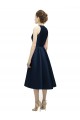 Satin Halter Neck Sleeveless Tea Length High Low Bridesmaid Dress Kent