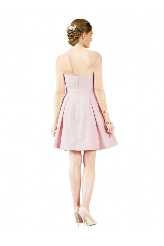 Satin Sweetheart Sleeveless Knee Length Evening Gown / Bridesmaid Dress Kent