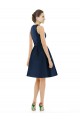 Satin Halter Neck Sleeveless Cocktail Length Bridesmaid Dress Kent