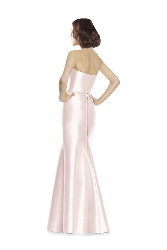 Satin Sweetheart Sleeveless Long Bridesmaid Dress Kent