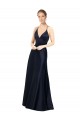 Satin Spaghetti Straps Sleeveless Long Prom Dress / Bridal Party Dress Kent