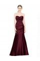 Satin Sweetheart Sleeveless Low Back Long Formal Evening Gown / Prom Dress / Bridesmaid Dress Kent