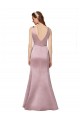 Satin V-Neck Sleeveless V-Back Long Formal Evening Gown / Prom Dress / Bridesmaid Dress Kent