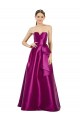 Satin V-Neck Sleeveless Long Prom Dress / Bridesmaid Dress Kent