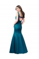 Satin Bateau Neck Sleeveless Long Prom Dress / Bridesmaid Dress Kent