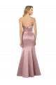 Satin Strapless Sleeveless Low Back Long Formal Evening Gown / Prom Dress / Bridesmaid Dress Kent