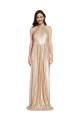Sequin Halter Neck Sleeveless Gold Long Formal Evening Gown / Prom Dress / Bridesmaid Dress Kent