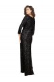 Sequin V-Neck Long Sleeves Long Formal Dress / Bridesmaid Dress Kent