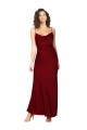 Silk like Satin Cowl Neck Sleeveless Low Back Long Black Tie Evening Gown / Prom Dress / Bridesmaid Dress Kent