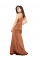 Silk like Satin One Shoulder Sleeveless Long Formal Dress / Bridesmaid Dress Kent