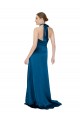Silk like Satin Halter Neck Sleeveless Open Back Long Formal Evening Gown / Prom Dress / Bridesmaid Dress Kent