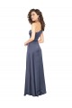 Silk like Satin One Shoulder Sleeveless Dusk Long Formal Evening Gown / Prom Dress / Bridesmaid Dress Kent