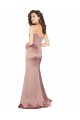 Silk like Satin V-Neck Sleeveless V-Back Long Black Tie Evening Gown / Prom Dress / Bridesmaid Dress Kent