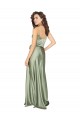 Silk like Satin V-Neck Sleeveless V-Back Long Formal Evening Gown / Bridesmaid Dress Kent