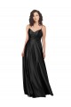 Silk like Satin V-Neck Sleeveless Low Back Long Formal Dress / Bridesmaid Dress Kent