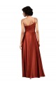 Silk like Satin One Shoulder Sleeveless Long Black Tie Evening Gown / Prom Dress / Bridesmaid Dress Kent