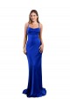 Silk like Satin Cowl Neck Sleeveless Open Back Long Formal Evening Gown / Prom Dress / Bridesmaid Dress Kent