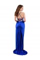 Silk like Satin Cowl Neck Sleeveless Open Back Long Formal Evening Gown / Prom Dress / Bridesmaid Dress Kent