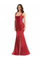 Silk like Satin Square Neck Sleeveless Long Formal Plus Size Evening Gown / Prom Dress / Bridesmaid Dress Kent