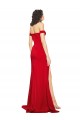 Silk like Satin Off the Shoulder Sleeveless Long Formal Evening Gown / Prom Dress / Bridesmaid Dress Kent
