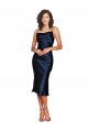 Silk like Satin Spaghetti Straps Sleeveless Cocktail Length Formal Evening Gown / Prom Dress / Bridesmaid Dress Kent