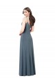 Spandex V-Neck Sleeveless Low Back Long Prom Dress / Bridesmaid Dress Kent