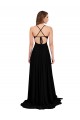 Spandex V-Neck Sleeveless Open Back Long Black Tie Evening Gown / Prom Dress / Bridesmaid Dress Kent