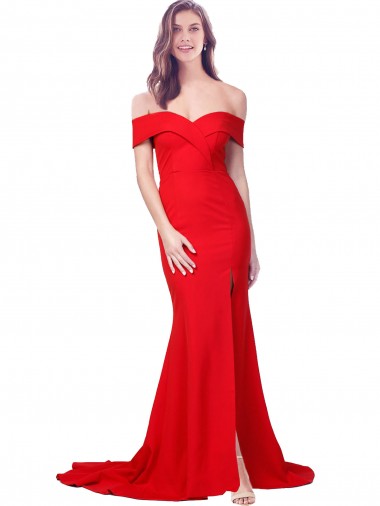Stretch Crepe Sweetheart Sleeveless Long Bridesmaid Dress / Evening Dress Kent