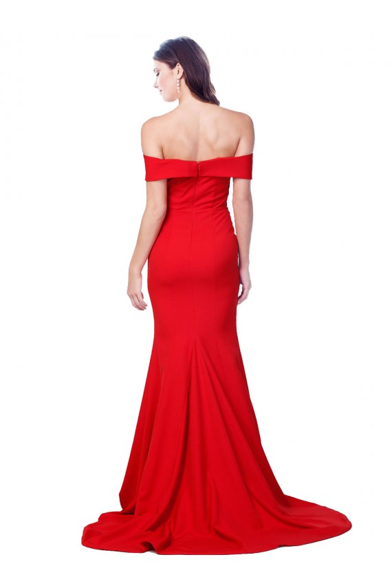 Stretch Crepe Sweetheart Sleeveless Long Bridesmaid Dress / Evening Dress Kent