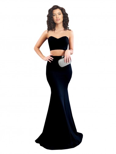 Stretch Crepe High Neck Sleeveless Low Back Long Formal Evening Gown / Prom Dress / Bridesmaid Dress Kent