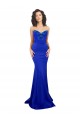 Stretch Crepe Sweetheart Sleeveless Low Back Royal Blue Long Formal Evening Gown / Prom Dress / Bridesmaid Dress Kent