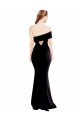Stretch Crepe One Shoulder Sleeveless Keyhole Back Long Formal Evening Gown / Prom Dress / Bridesmaid Dress Kent