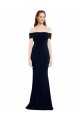Stretch Crepe Off the Shoulder Sleeveless Keyhole Back Long Formal Dress / Bridesmaid Dress Kent
