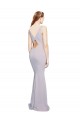 Stretch Crepe V-Neck Sleeveless Keyhole Back Long Formal Evening Gown / Prom Dress / Bridesmaid Dress Kent
