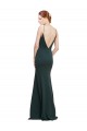 Stretch Crepe V-Neck Sleeveless V-Back Long Formal Dress / Bridesmaid Dress Kent