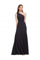Stretch Crepe One Shoulder Sleeveless A-Line Long Formal Evening Gown / Prom Dress / Bridesmaid Dress Kent