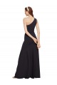 Stretch Crepe One Shoulder Sleeveless A-Line Long Formal Evening Gown / Prom Dress / Bridesmaid Dress Kent
