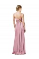 Stretch Crepe Spaghetti Straps Sleeveless Low Back Black Long Formal Evening Gown / Prom Dress / Bridesmaid Dress Kent