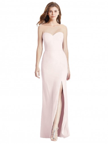 Stretch Crepe Sweetheart Sleeveless Low Back Long Semi Formal Evening Dress / Prom Dress / Bridesmaid Dress Kent