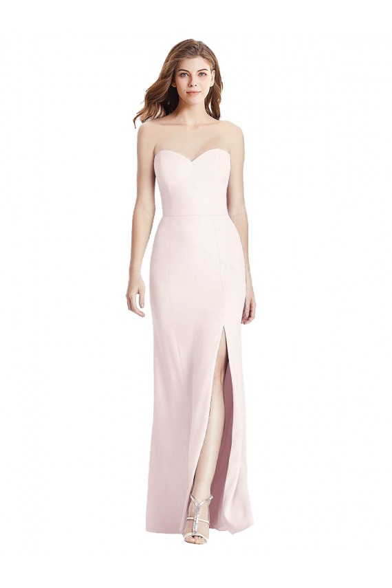 Stretch Crepe Sweetheart Sleeveless Low Back Long Semi Formal Evening Dress / Prom Dress / Bridesmaid Dress Kent