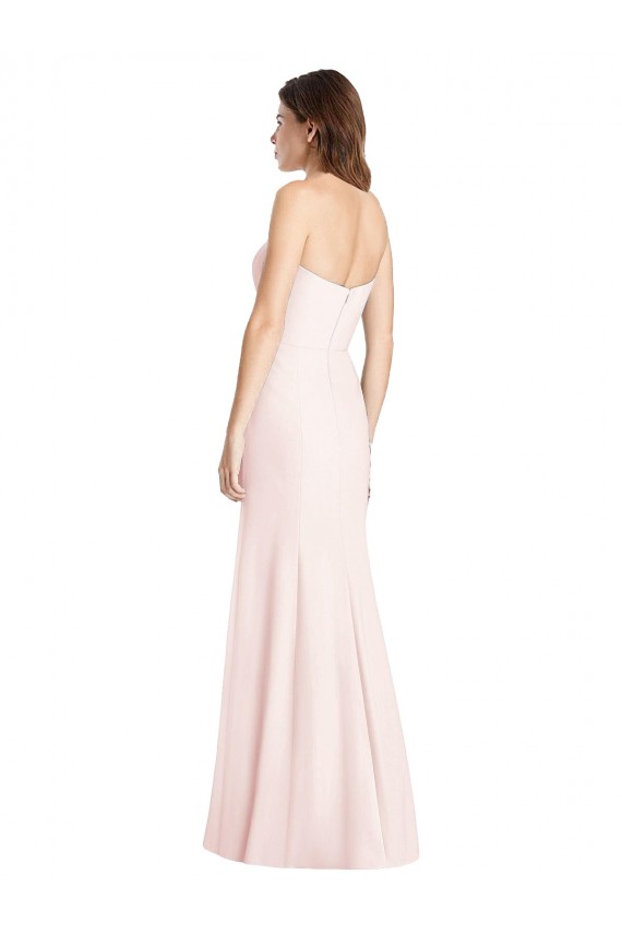 Stretch Crepe Sweetheart Sleeveless Low Back Long Semi Formal Evening Dress / Prom Dress / Bridesmaid Dress Kent