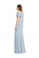 Stretch Crepe Off the Shoulder Sleeveless Trumpet Long Formal Dress / Bridesmaid Dress Kent