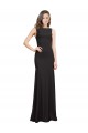 Stretch Crepe Bateau Neck Sleeveless Open Back Long Prom Dress / Bridesmaid Dress Kent