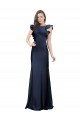 Stretch Crepe Bateau Neck Sleeveless Keyhole Back Long Prom Dress / Bridesmaid Dress Kent