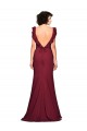 Stretch Crepe Strapless Sleeveless Burgundy Long Prom Dress / Bridesmaid Dress Kent