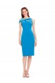 Stretch Crepe Sleeveless Cocktail Length Formal Evening Gown / Prom Dress / Bridesmaid Dress Kent